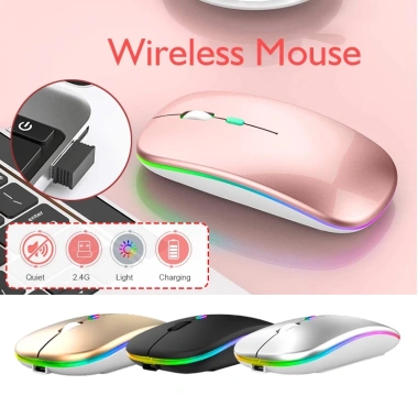 Chuột không dây Bluetooth sạc USB, không tiếng ồn, tầm xa 10‑20m, 42.280₫ 3