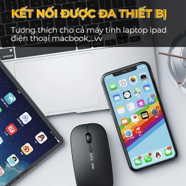 Chuột không dây Bluetooth SIDOTECH INPHIC M1PRO Pin sạc Chống ồn LED - 149k 3