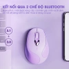 Chuột không dây Bluetooth SIDOTECH INPHIC M8 Silent chống ồn sạc pin màu tím cute laptop giá 219k giảm từ 269k 4