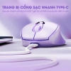 Chuột không dây Bluetooth SIDOTECH INPHIC M8 Silent chống ồn sạc pin màu tím cute laptop giá 219k giảm từ 269k 7
