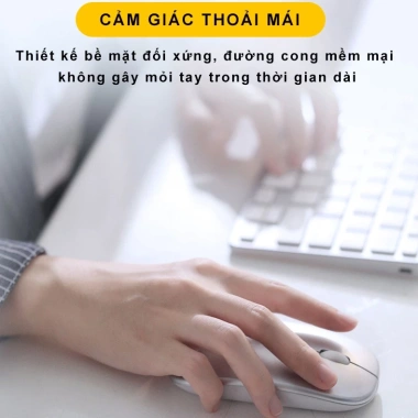 Chuột không dây Bluetooth SIDOTECH M1P tự sạc, 8 tuần 1 sạc Tablet PAD 134k 5