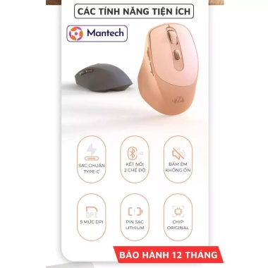 Chuột Không Dây Bluetooth X7 - 2 Mode, Pin Sạc, Tương Thích Laptop & Máy Tính Bảng, Dùng Văn Phòng, Giá 209.000₫ 3