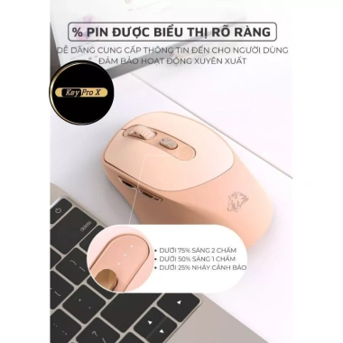 Chuột Không Dây Bluetooth X7 Pin Sạc 2 Chế Độ, Tương Thích Máy Tính, Giá 129.000₫