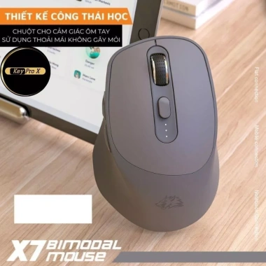 Chuột Không Dây Bluetooth X7 Pin Sạc 2 Chế Độ, Tương Thích Máy Tính, Giá 129.000₫