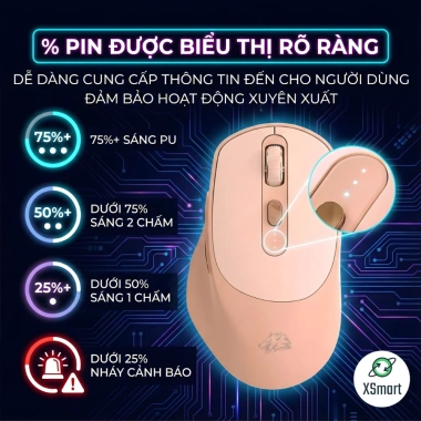 Chuột Không Dây Bluetooth X7/A3 Pin Sạc 2 chế độ PC Laptop giá 197.676₫ 6