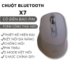 Chuột Không Dây Bluetooth X7/A3 Pin Sạc 2 chế độ PC Laptop giá 197.676₫ 10