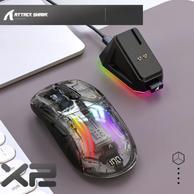 Chuột không dây Bluetooth Ziyou X2 PRO VIP Mouse trong suốt LED RGB, pin sạc cho PC và Laptop - giá ưu đãi 358.999₫ 10