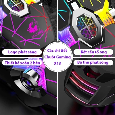 Chuột không dây Coputa Gaming A7 Full LED RGB - Giá 189.000đ Giảm 20%