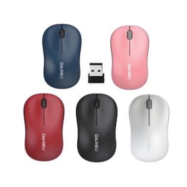 Chuột không dây DAREU LM106G - Bảo hành 24 tháng, giá 95.000 VND, ergonomic 3