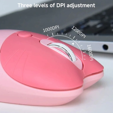 Chuột Không Dây Dấu Chân Mèo 2.4G USB 3 Nút DPI cho Laptop PC Notebook Giá 72.600₫