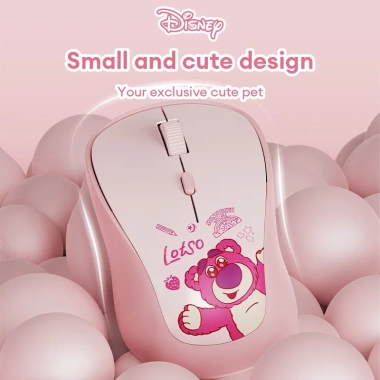 Chuột không dây Disney QS‑MS07 - Kết nối ổn định, chống mồ hôi, hoa văn dễ thương, 3 tốc độ - Giá chỉ 251.900₫