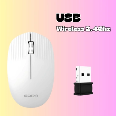 Chuột Không Dây E-DRA EM608W 2.4G 1.000 DPI - Bảo Hành 24 Tháng, Giá 120k