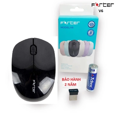 Chuột không dây Forter V182 V6 V5 (Hồng-Xanh-Đen-Xám-Trắng) - 75.000đ, chính hãng 9
