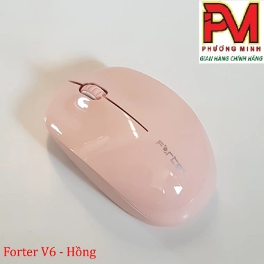 Chuột Không Dây Forter V6 – Màu Hồng Pastel, Xanh Ngọc, Đen, Trắng Sữa, Tím, Lam, Giá chỉ 85.000 VNĐ