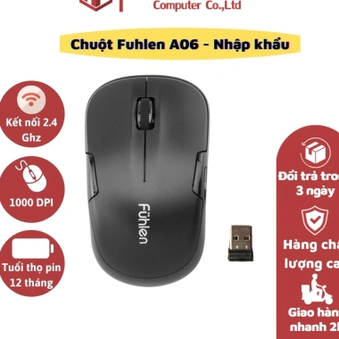 Chuột không dây Fuhlen A06 nhập khẩu chính hãng - Bảo hành 12 tháng - 129.000₫