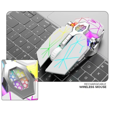 Chuột Không Dây Gaming A7 USB 2.4G - Pin Sạc, LED Đổi Màu Tự Động, Giá 169.000₫