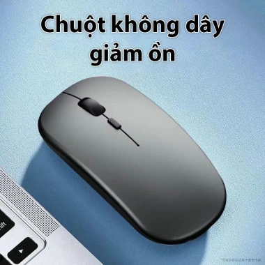 Chuột không dây giảm ồn cao cấp - click êm, pin bền, kết nối ổn định, chỉ 49.000₫ 4