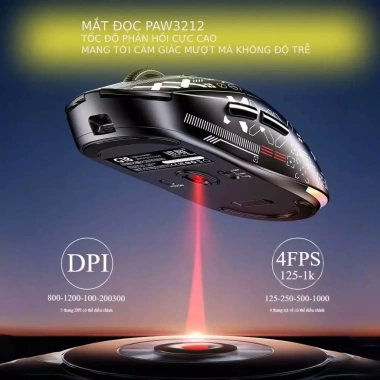 Chuột không dây GT18 10.000 DPI Game Văn phòng mượt mà, bảo hành 6 tháng, 355k