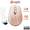Chuột không dây INPHIC M8 hồng silent, chống ồn, pin sạc, phù hợp laptop - 208.000 VND