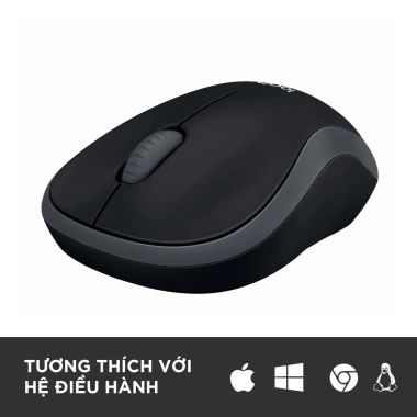Chuột không dây Logitech B175 USB 2.4GHz, pin 1 năm, gọn nhẹ, thuận 2 tay, PC/Laptop, 219.000₫