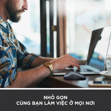 Chuột không dây Logitech B175 USB 2.4GHz, pin 1 năm, gọn nhẹ, thuận 2 tay, PC/Laptop, 219.000₫