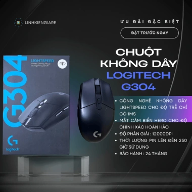 Chuột Không Dây Logitech G304 12.000 DPI Chính Hãng Gaming 4G, Bảo hành 24 tháng, Lỗi 1 Đổ 1 2