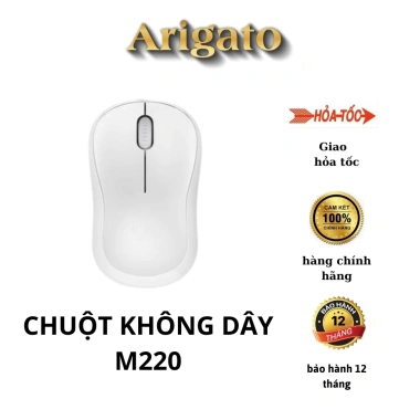 Chuột không dây Logitech M220 hồng USB - Siêu nhạy, giảm tiếng ồn, giá 80.000₫