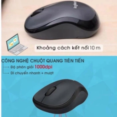 Chuột Không Dây Logitech M220 Silent giảm tiếng động, USB, phù hợp PC/Laptop, bảo hành 12 tháng - chỉ 159.000₫ 4
