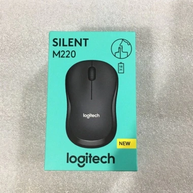 Chuột không dây LOGITECH M220 Silent giảm tiếng ồn, nhập khẩu, tặng pin AA - 58.000₫