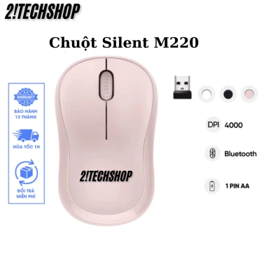Chuột Không Dây Logitech M220 Silent OEM - Văn phòng không ồn, USB, Tặng Pin, BH 12 tháng, 42.750 VND 8