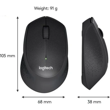 Chuột không dây Logitech M330 Silent Plus - Chống ồn, mượt mà, tặng pin, 80.000₫ 2