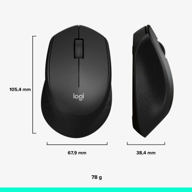 Chuột không dây Logitech M330 Silent Plus giảm tiếng ồn USB, thuận tay phải - Giá 419.000₫ 9