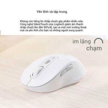 Chuột không dây Logitech M750 công thái học không tiếng ồn, giảm giá 228.000 VNĐ