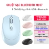 Chuột không dây M107 - Kết nối Laptop, Điện thoại, iPad, 2 chế độ USB/Bluetooth, thiết kế cute giá rẻ 68.250 VND