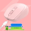 Chuột không dây M107 Silent Mouse - Dễ thương, Bluetooth & USB 2.4GHz, có đầu cắm sạc, giá chỉ 99.000₫ 2