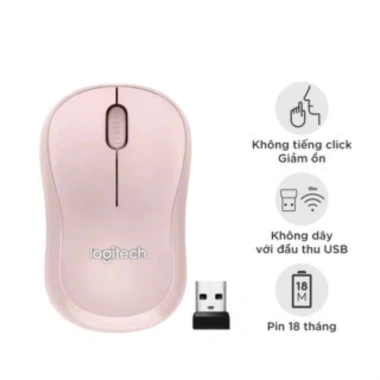 Chuột không dây M220 Click Silent giảm ồn USB - phù hợp PC/Laptop, giá chỉ 159.000₫