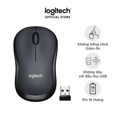 Chuột không dây M220 Click Silent giảm ồn USB - phù hợp PC/Laptop, giá chỉ 159.000₫