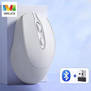 Chuột không dây MMLUCK Macaron 2.4GHz BT5.0, công thái học 1.600DPI, nhẹ Morandi, phù hợp văn phòng va nhà, giá 78.870₫