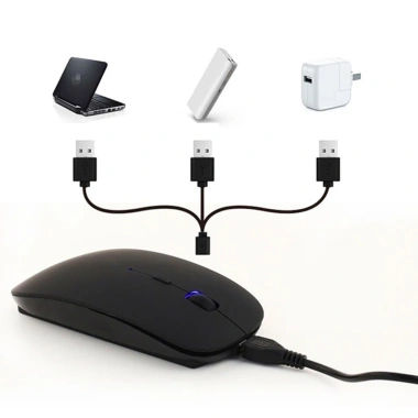 Chuột không dây mỏng 2.4GHz HXSJ M101 sạc 1 lần dùng 1 tuần, im lặng, 84.999đ 7