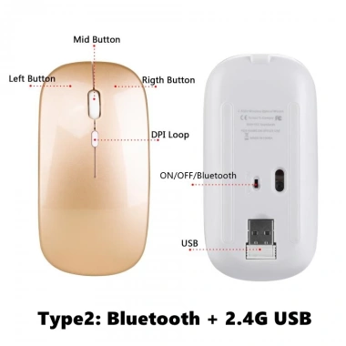 Chuột không dây NIXXOS BT5.1 1.800 DPI - Tương thích Apple, Android, Smartphone, Giá 108.000 VND 6