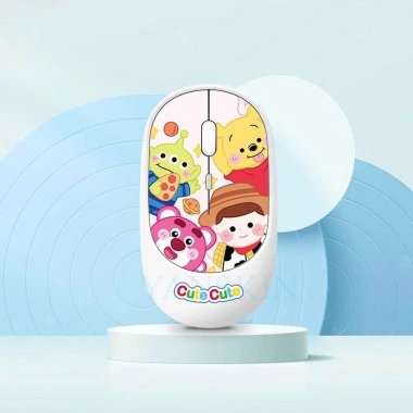 Chuột không dây sạc điện Cute 2.4G Bluetooth - Chế độ kép, giá ưu đãi 209.000đ