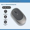 Chuột không dây sạc lại Bluetooth + USB nhỏ gọn, không tiếng ồn, tiện mang đi - 79.800₫