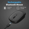 Chuột không dây sạc lại Bluetooth + USB nhỏ gọn, không tiếng ồn, tiện mang đi - 79.800₫ 5