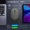 Chuột không dây sạc lại Bluetooth + USB nhỏ gọn, không tiếng ồn, tiện mang đi - 79.800₫ 6