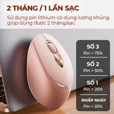 Chuột không dây SIDOTECH pin sạc, kết nối nhanh, chống ồn hiệu quả Giá 219.000đ