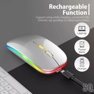 Chuột không dây siêu mỏng 2.4G, sạc được, độ trễ thấp, giá ưu đãi 92.070₫