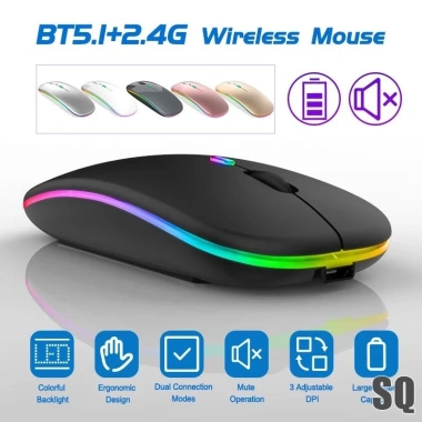 Chuột không dây siêu mỏng 2.4G, sạc được, độ trễ thấp, giá ưu đãi 92.070₫