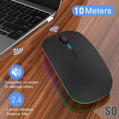 Chuột không dây siêu mỏng 2.4G, sạc được, độ trễ thấp, giá ưu đãi 92.070₫