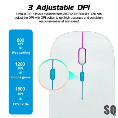 Chuột không dây siêu mỏng 2.4G, sạc được, độ trễ thấp, giá ưu đãi 92.070₫