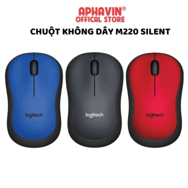 Chuột Không Dây Silent M220 - Giảm Tiếng Ồn, Phù Hợp Laptop PC, Văn Phòng, BH 12 Tháng - 160.000₫